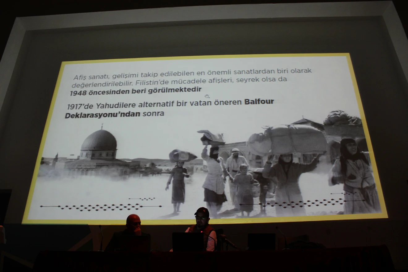 "FİLİSTİN MÜCADELESİ ve AFİŞ" konulu Konferans gerçekleştirildi